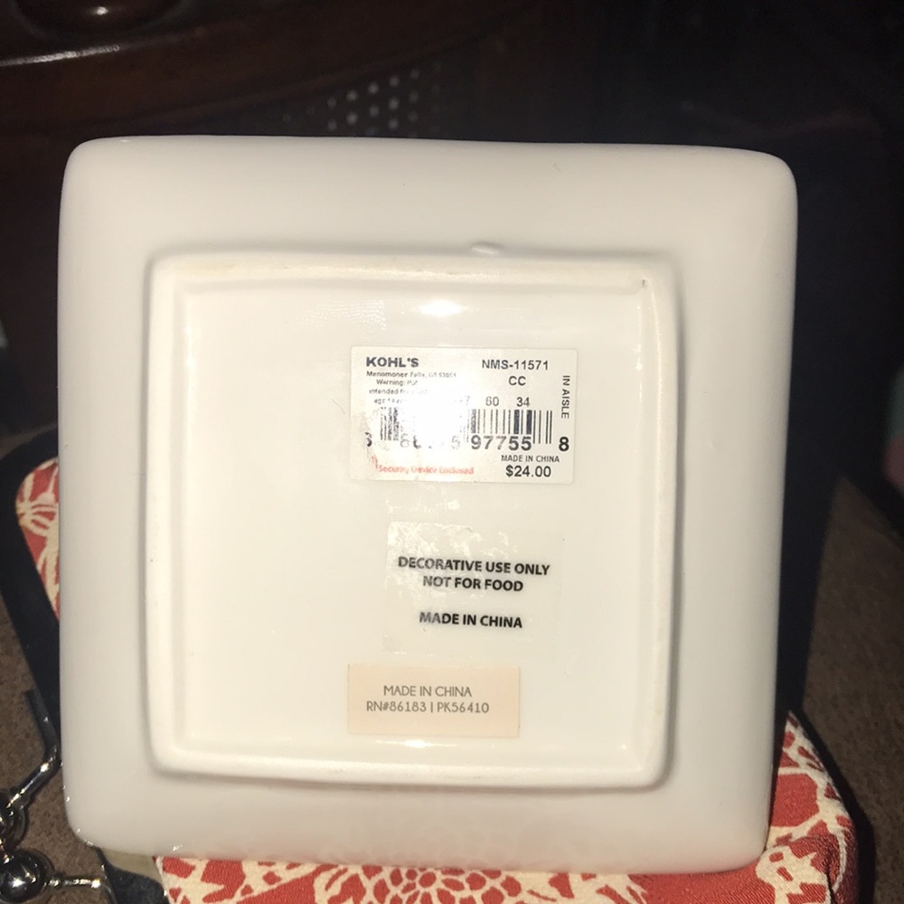 NWT LC Lauren Conrad Festive Llama Ring Holder Trinket Tray - Picture 6 of 7